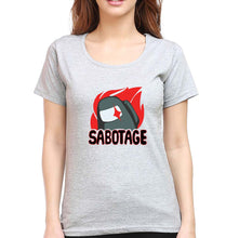 Load image into Gallery viewer, Among Us T-Shirt for Women-XS(32 Inches)-Grey Melange-Ektarfa.online
