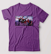 Load image into Gallery viewer, Spiderman Superhero T-Shirt for Men-S(38 Inches)-Purpul-Ektarfa.online
