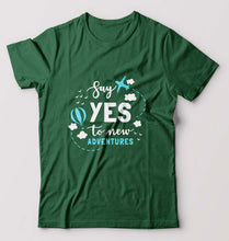 Load image into Gallery viewer, Travel Adventures T-Shirt for Men-Bottle Green-Ektarfa.online
