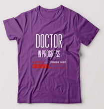 Load image into Gallery viewer, Doctor in progress T-Shirt for Men-S(38 Inches)-Purple-Ektarfa.online
