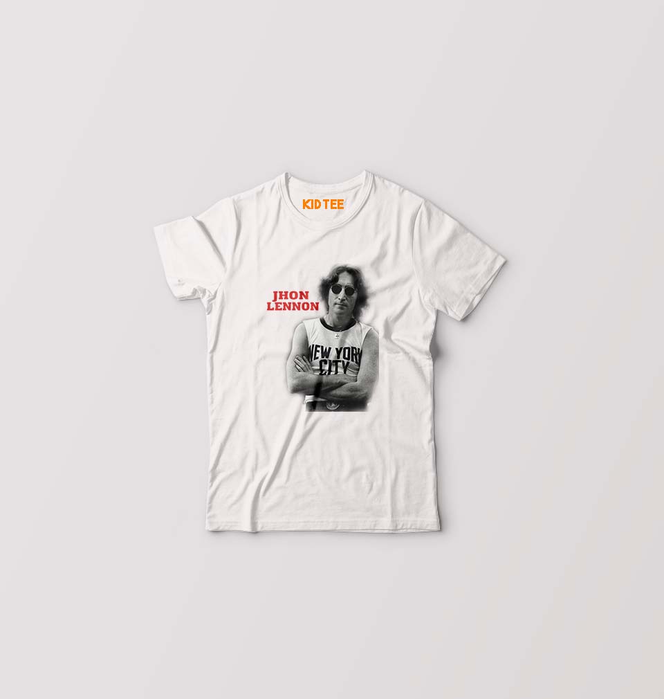 John Lennon Kids T-Shirt for Boy/Girl-White-Ektarfa.online