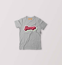 Load image into Gallery viewer, Savage Kids T-Shirt for Boy/Girl-0-1 Year(20 Inches)-Grey-Ektarfa.online
