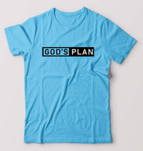 Load image into Gallery viewer, God&#39;s plan T-Shirt for Men-Light Blue-Ektarfa.online
