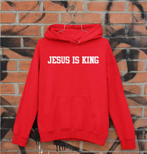 Load image into Gallery viewer, Jesus is King Unisex Hoodie for Men/Women-S(40 Inches)-Red-Ektarfa.online
