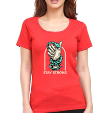 Load image into Gallery viewer, Stay Strong T-Shirt for Women-XS(32 Inches)-Red-Ektarfa.online
