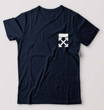 Load image into Gallery viewer, off White logo T-Shirt for Men-S(38 Inches)-Navy Blue-Ektarfa.online
