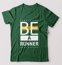 Load image into Gallery viewer, Runner Running T-Shirt for Men-Bottle Green-Ektarfa.online
