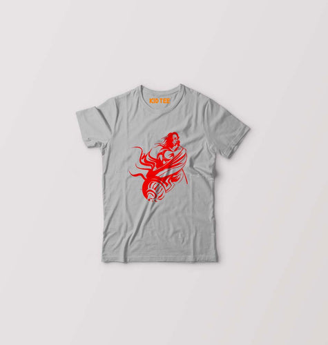 Hanuman Ji (God) Kids T-Shirt for Boy/Girl-Grey-Ektarfa.online