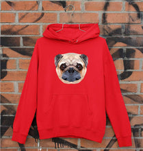 Load image into Gallery viewer, Pug Dog Unisex Hoodie for Men/Women-S(40 Inches)-Red-Ektarfa.online
