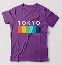 Load image into Gallery viewer, Tokyo Japan T-Shirt for Men-S(38 Inches)-Purple-Ektarfa.online
