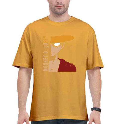 Monkey D. Luffy Oversized T-Shirt for Men-Golden Yellow-Ektarfa.online