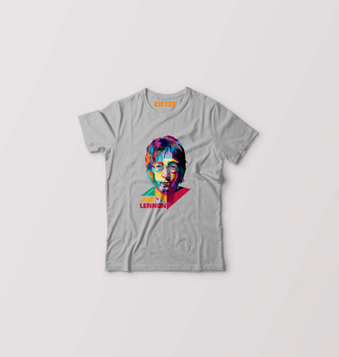 John Lennon Kids T-Shirt for Boy/Girl-Grey-Ektarfa.online