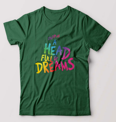 Coldplay T-Shirt for Men-Bottle Green-Ektarfa.online