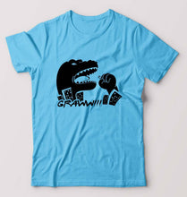 Load image into Gallery viewer, Godzilla T-Shirt for Men-S(38 Inches)-Light Blue-Ektarfa.online
