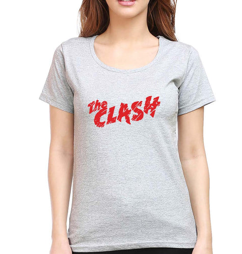 The Clash T-Shirt for Women-Grey Melange-Ektarfa.online