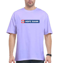 Load image into Gallery viewer, HDFC Bank Oversized T-Shirt for Men-Lavender-Ektarfa.online
