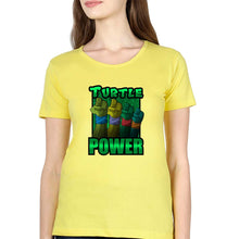 Load image into Gallery viewer, Ninja Turtles TMNT T-Shirt for Women-Yellow-Ektarfa.online
