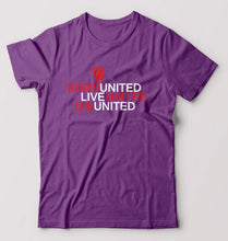 Load image into Gallery viewer, Born United Live United Die United T-Shirt for Men-Purple-Ektarfa.online
