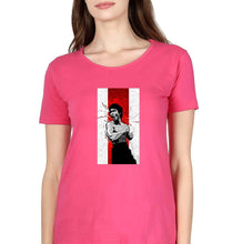 Load image into Gallery viewer, Bruce Lee T-Shirt for Women-XS(32 Inches)-Pink-Ektarfa.online
