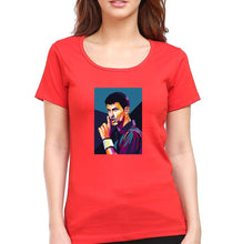 Load image into Gallery viewer, Novak Djokovic Tennis T-Shirt for Women-Red-Ektarfa.online
