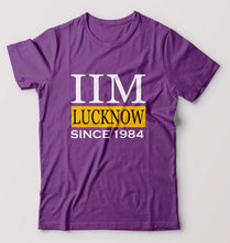 Load image into Gallery viewer, IIM Lucknow T-Shirt for Men-S(38 Inches)-Purple-Ektarfa.online
