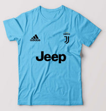 Load image into Gallery viewer, Juventus F.C. 2021-22 T-Shirt for Men-S(38 Inches)-Light Blue-Ektarfa.online
