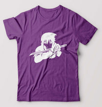 Load image into Gallery viewer, Sasuke Uchiha T-Shirt for Men-S(38 Inches)-Purple-Ektarfa.online
