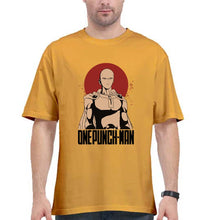 Load image into Gallery viewer, One-Punch Man Oversized T-Shirt for Men-Golden Yellow-Ektarfa.online
