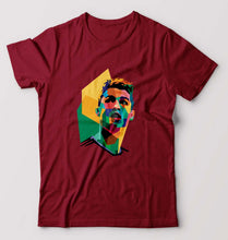 Load image into Gallery viewer, Cristiano Ronaldo CR7 T-Shirt for Men-S(38 Inches)-Maroon-Ektarfa.online
