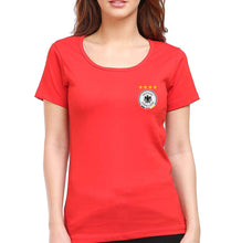 Load image into Gallery viewer, Germany Football T-Shirt for Women-XS(32 Inches)-Red-Ektarfa.online
