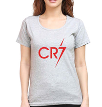 Load image into Gallery viewer, Cristiano Ronaldo CR7 T-Shirt for Womenasvgbfc-Grey Melange-Ektarfa.online
