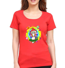 Load image into Gallery viewer, Mushroom T-Shirt for Women-red-Ektarfa.online
