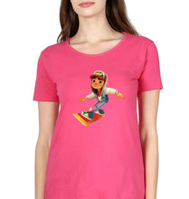 Load image into Gallery viewer, Subway Surfers T-Shirt for Women-XS(32 Inches)-Pink-Ektarfa.online
