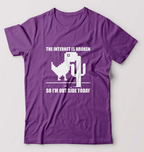 Load image into Gallery viewer, Internet T-Shirt for Men-Purple-Ektarfa.online
