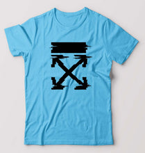 Load image into Gallery viewer, Off White Tee T-Shirt for Men-Light Blue-Ektarfa.online
