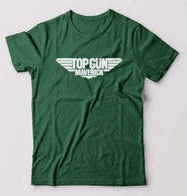 Load image into Gallery viewer, Top Gun T-Shirt for Men-S(38 Inches)-Bottle Green-Ektarfa.online
