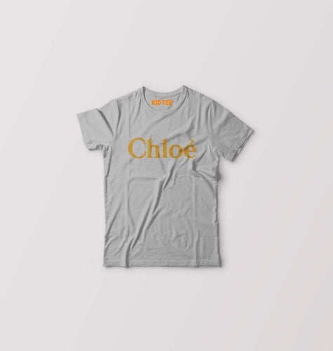 Chloé Kids T-Shirt for Boy/Girl-Grey Melange-Ektarfa.online