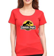 Load image into Gallery viewer, Jurassic Park T-Shirt for Women-XS(32 Inches)-Red-Ektarfa.online
