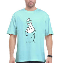 Load image into Gallery viewer, Love Yourself Oversized T-Shirt for Men-Mint-Ektarfa.online
