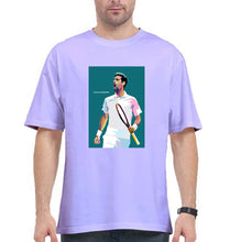 Load image into Gallery viewer, Novak Djokovic Tennis Oversized T-Shirt for Men-Lavender-Ektarfa.online
