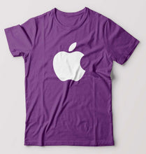 Load image into Gallery viewer, Apple T-Shirt for Men-S(38 Inches)-Purple-Ektarfa.online
