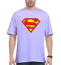 Load image into Gallery viewer, Superman Oversized T-Shirt for Men-Lavender-Ektarfa.online
