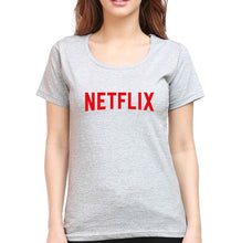 Load image into Gallery viewer, Netflix T-Shirt for Women-Grey Melange-Ektarfa.online
