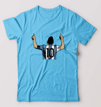 Load image into Gallery viewer, Messi T-Shirt for Men-S(38 Inches)-Light Blue-Ektarfa.online
