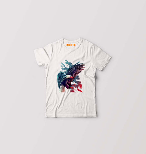 Eagle Kids T-Shirt for Boy/Girl-White-Ektarfa.online