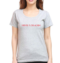 Load image into Gallery viewer, House of the Dragon T-Shirt for Women-XS(32 Inches)-Grey Melange-Ektarfa.online

