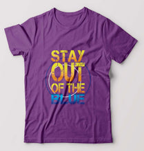 Load image into Gallery viewer, PUBG Stay Out Of The Blue T-Shirt for Men-Purple-Ektarfa.online
