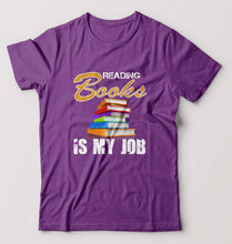 Load image into Gallery viewer, Books T-Shirt for Men-Purple-Ektarfa.online
