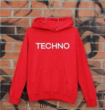 Load image into Gallery viewer, Techno Unisex Hoodie for Men/Women-S(40 Inches)-Red-Ektarfa.online
