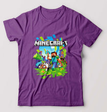 Load image into Gallery viewer, Minecraft T-Shirt for Men-Purple-Ektarfa.online
